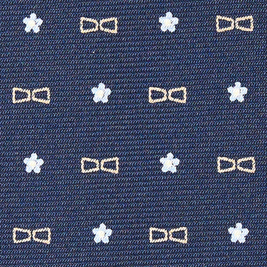 CRAVATTA SARTORIALE CLASSICA IN SETA BLU SCURO