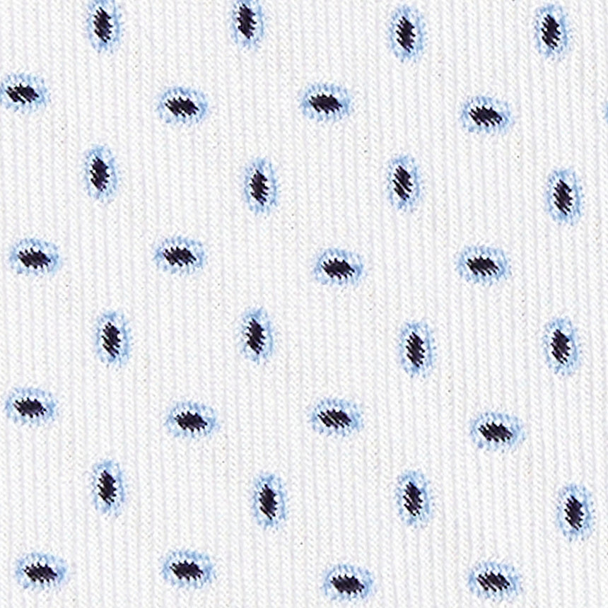 CRAVATTA SARTORIALE IN SETA JACQUARD BIANCA