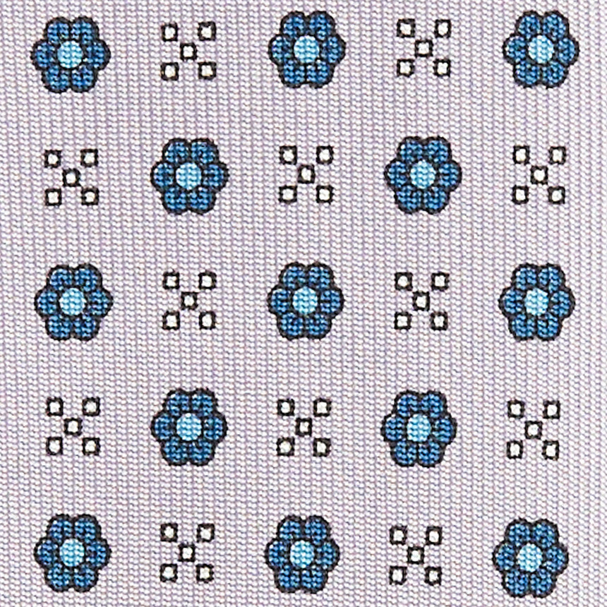 LIGHT GREY SARTORIAL CLASSIC SILK TIE