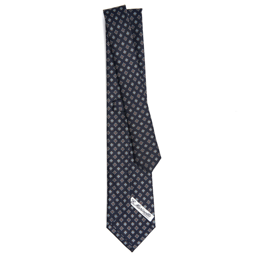CRAVATTA SARTORIALE CLASSICA IN SETA BLU SCURO