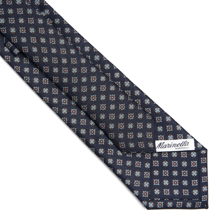 CRAVATTA SARTORIALE CLASSICA IN SETA BLU SCURO