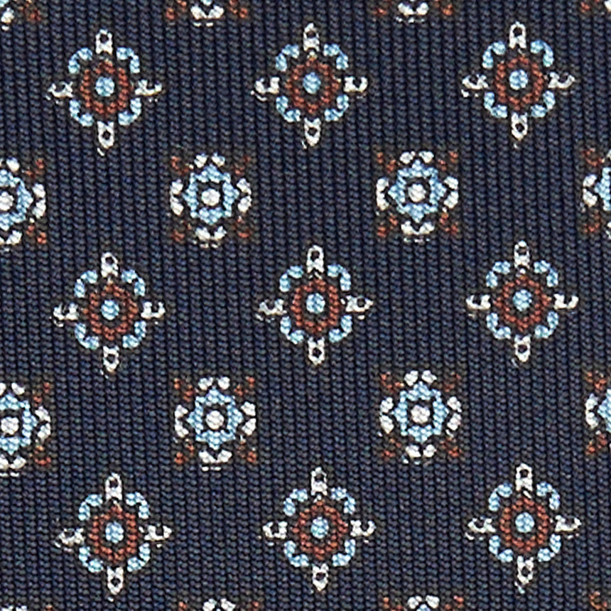 CRAVATTA SARTORIALE CLASSICA IN SETA BLU SCURO