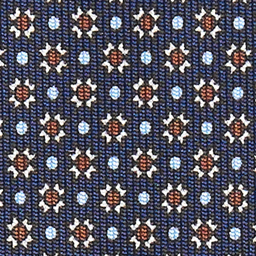 CRAVATTA SARTORIALE CLASSICA IN SETA BLU SCURO