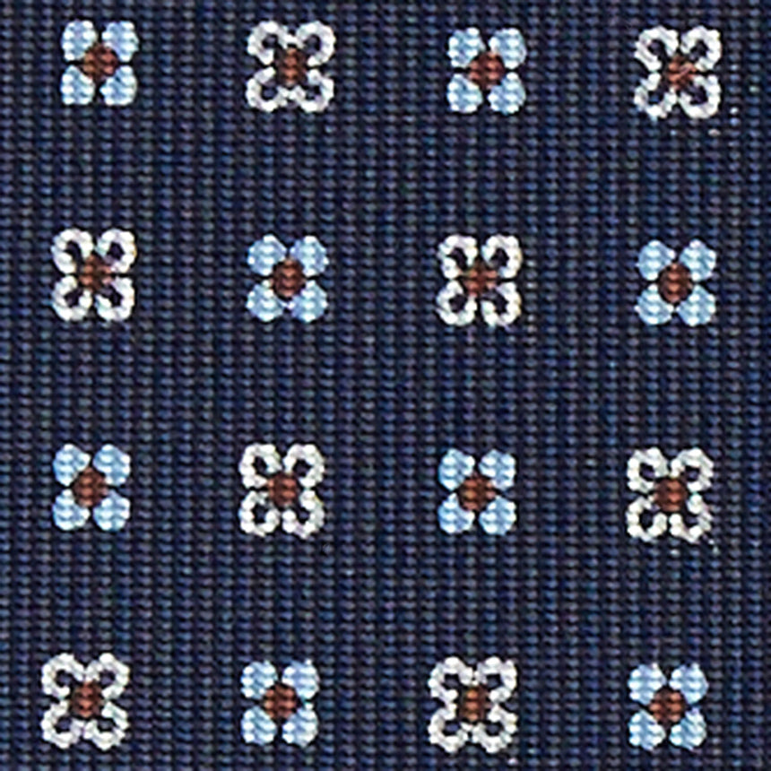 CRAVATTA SARTORIALE CLASSICA IN SETA BLU SCURO