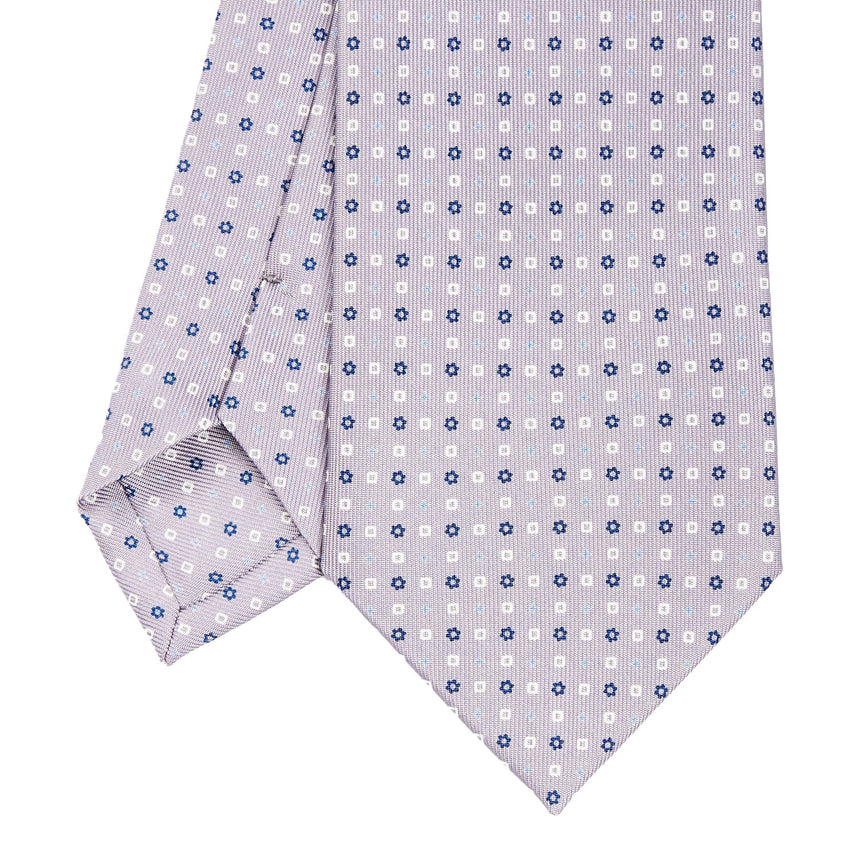 CRAVATTA SARTORIALE IN SETA GRIGIO CHIARO