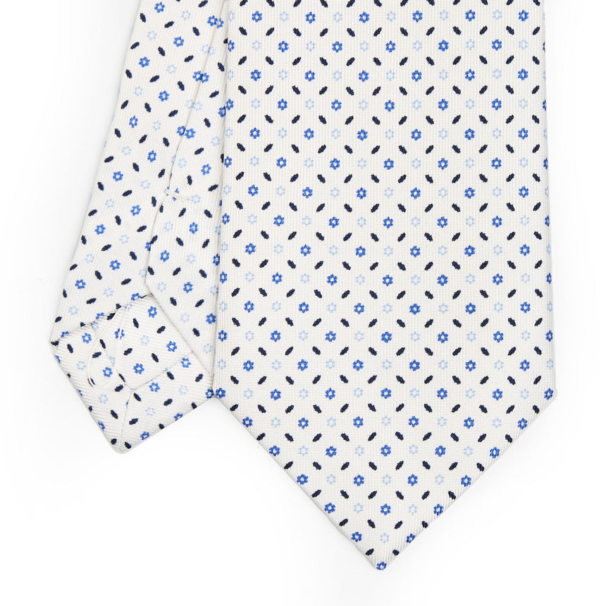 WHITE SARTORIAL CLASSIC SILK TIE