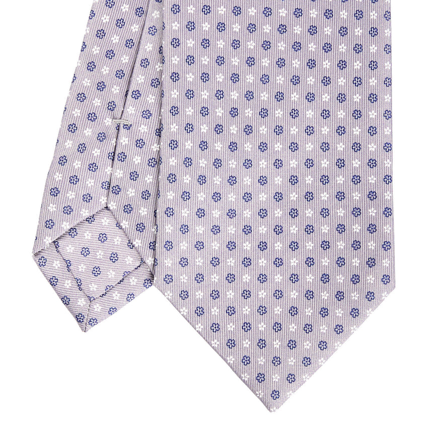 CRAVATTA SARTORIALE CLASSICA IN SETA GRIGIO CHIARO