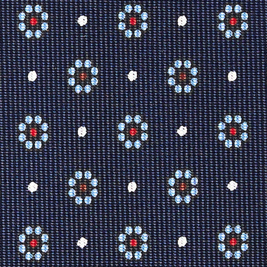 CRAVATTA SARTORIALE CLASSICA IN SETA BLU SCURO