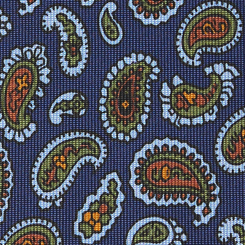 CRAVATTA SARTORIALE CLASSICA IN SETA BLU