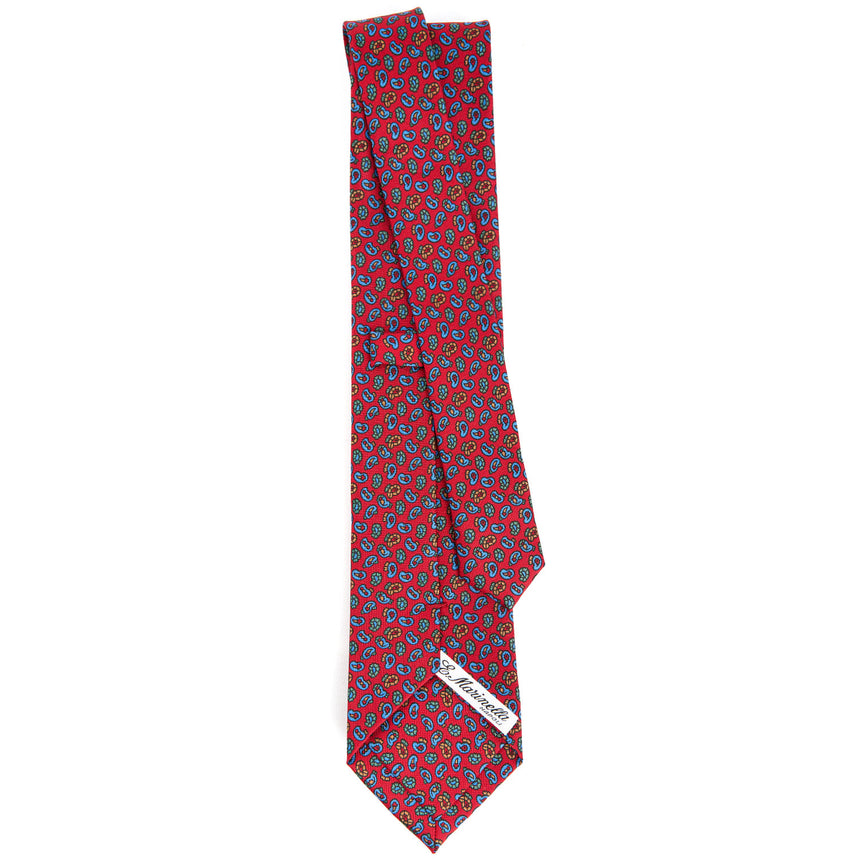 RED SARTORIAL CLASSIC SILK TIE