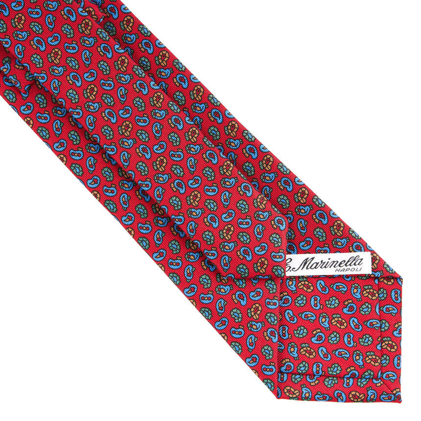 RED SARTORIAL CLASSIC SILK TIE