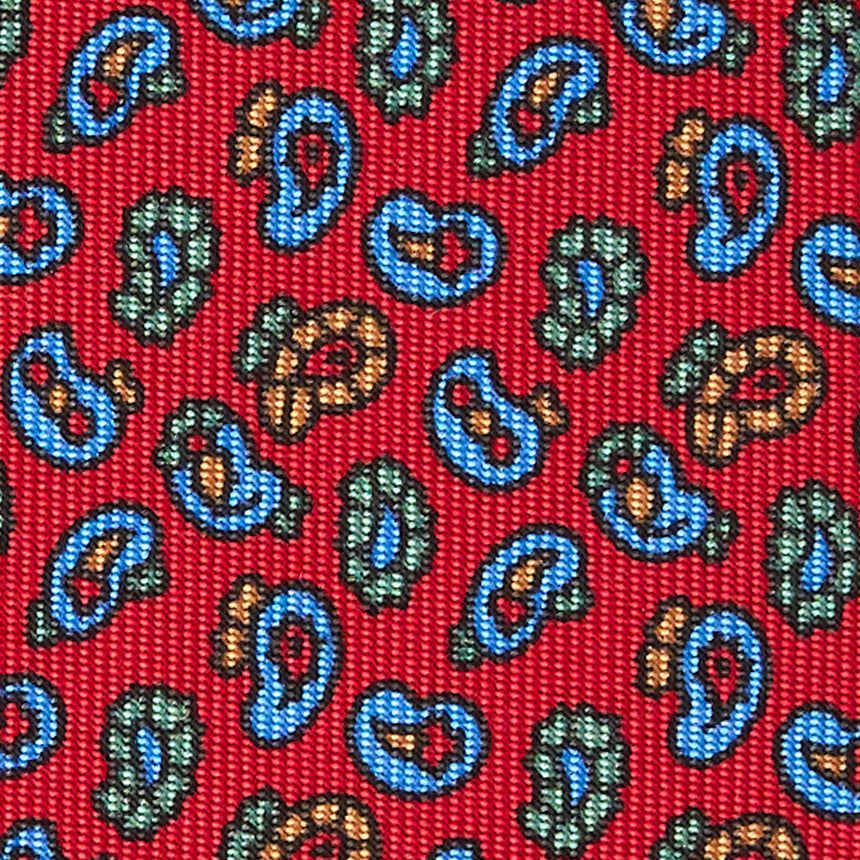 RED SARTORIAL CLASSIC SILK TIE