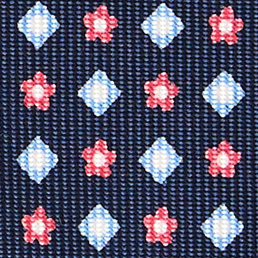 CRAVATTA SARTORIALE CLASSICA IN SETA BLU SCURO