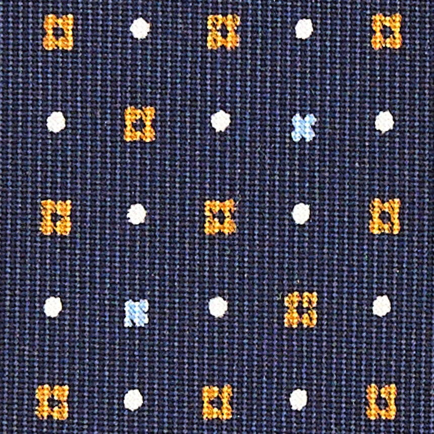 CRAVATTA SARTORIALE CLASSICA IN SETA BLU SCURO