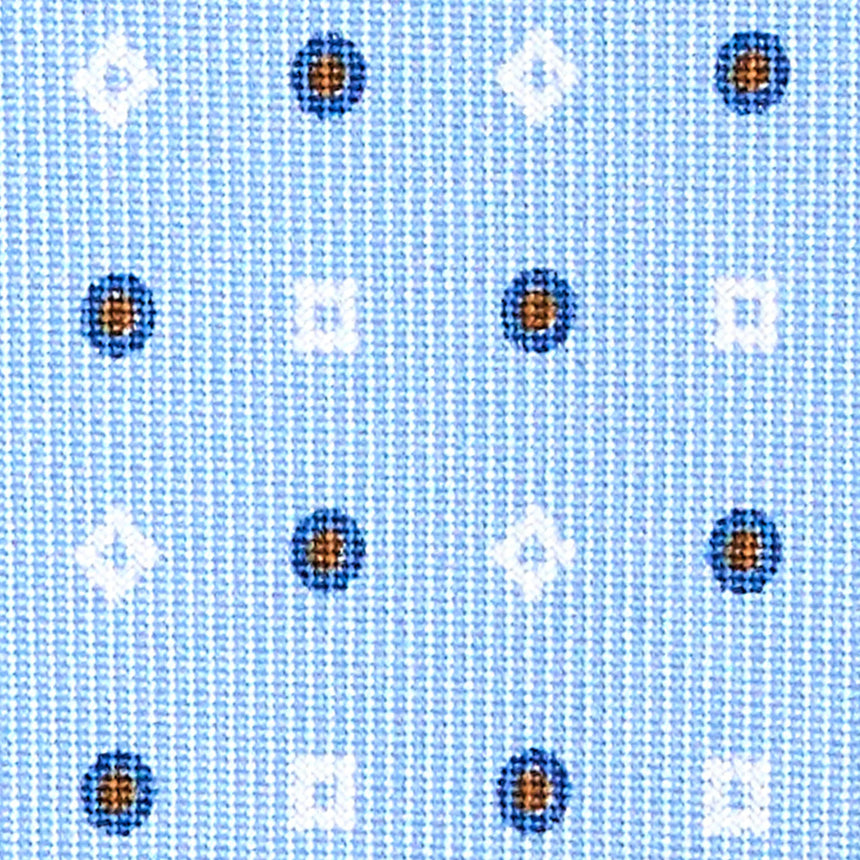 CRAVATTA SARTORIALE CLASSICA IN SETA AZZURRA