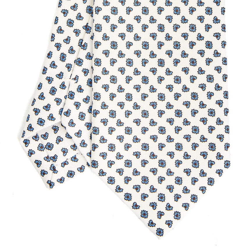 WHITE SARTORIAL CLASSIC SILK TIE