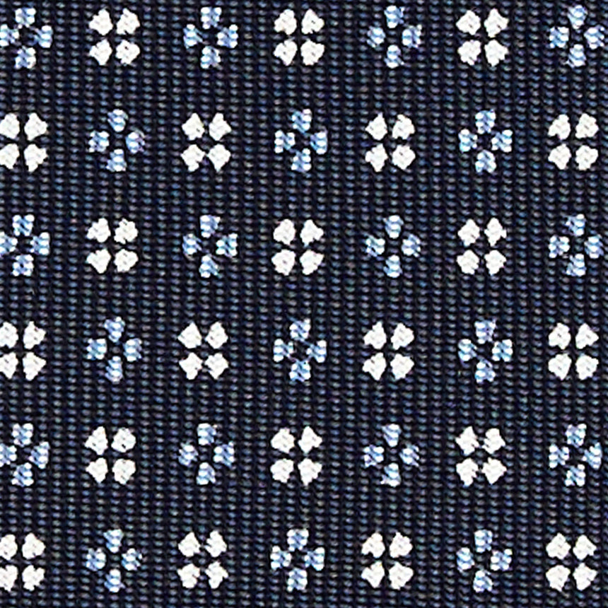 CRAVATTA SARTORIALE CLASSICA IN SETA BLU SCURO