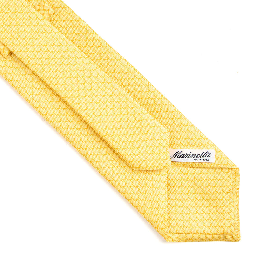 CRAVATTA SARTORIALE CLASSICA IN SETA GIALLA