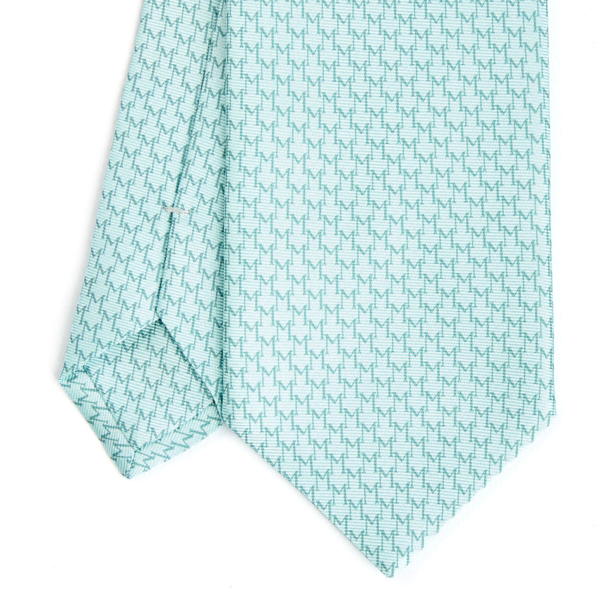 CRAVATTA SARTORIALE CLASSICA IN SETA VERDE CHIARO