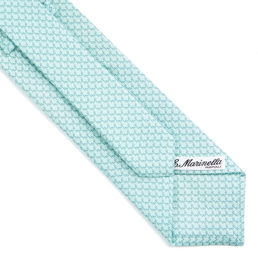 CRAVATTA SARTORIALE CLASSICA IN SETA VERDE CHIARO