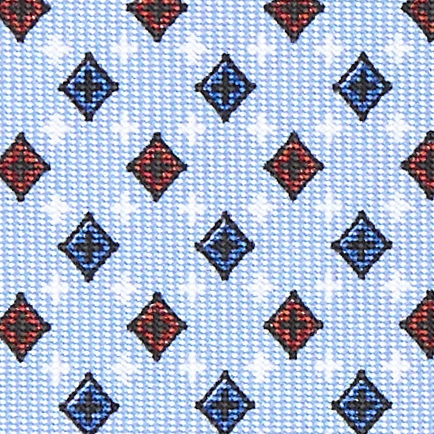 CRAVATTA SARTORIALE CLASSICA IN SETA AZZURRA