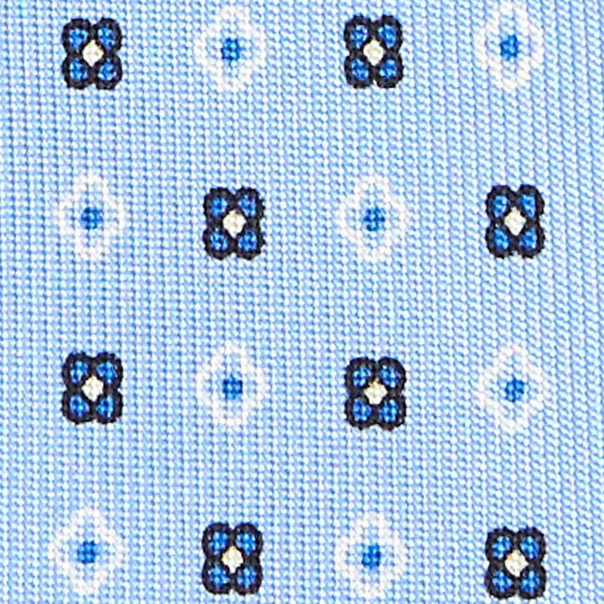 CRAVATTA SARTORIALE CLASSICA IN SETA AZZURRA
