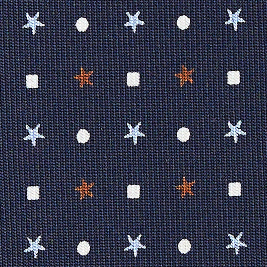 CRAVATTA SARTORIALE CLASSICA IN SETA BLU SCURO