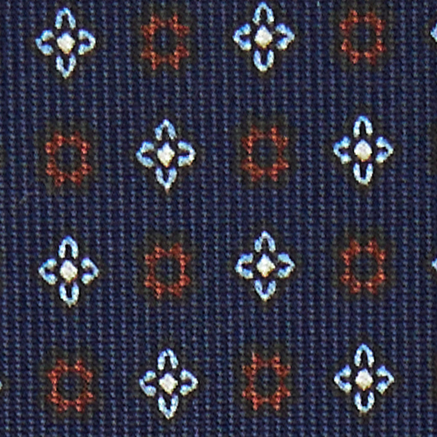 CRAVATTA SARTORIALE CLASSICA IN SETA BLU SCURO