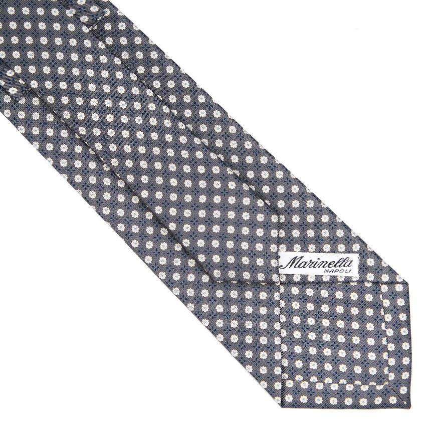CRAVATTA SARTORIALE CLASSICA IN SETA GRIGIO SCURO