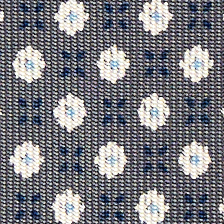CRAVATTA SARTORIALE CLASSICA IN SETA GRIGIO SCURO