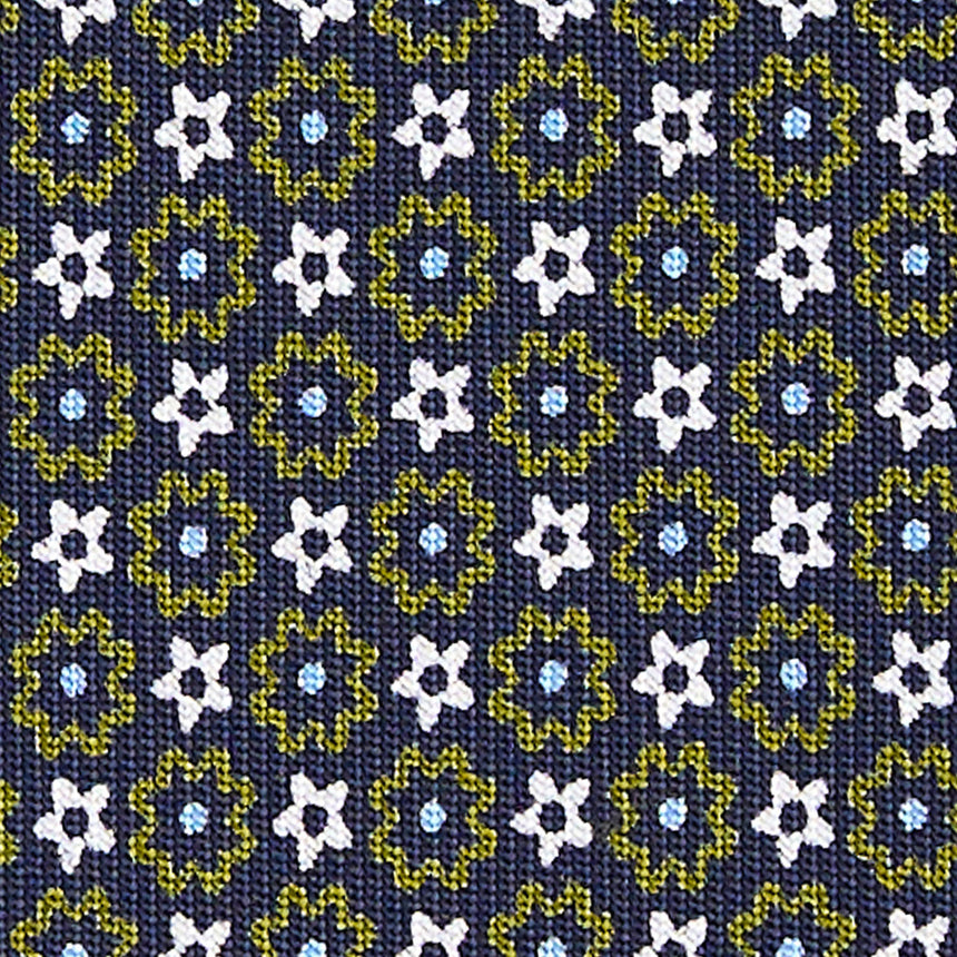 CRAVATTA SARTORIALE CLASSICA IN SETA BLU