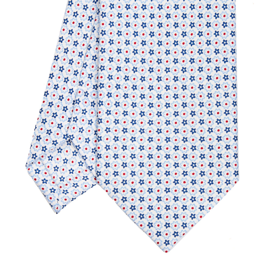 CRAVATTA SARTORIALE CLASSICA IN SETA BIANCA