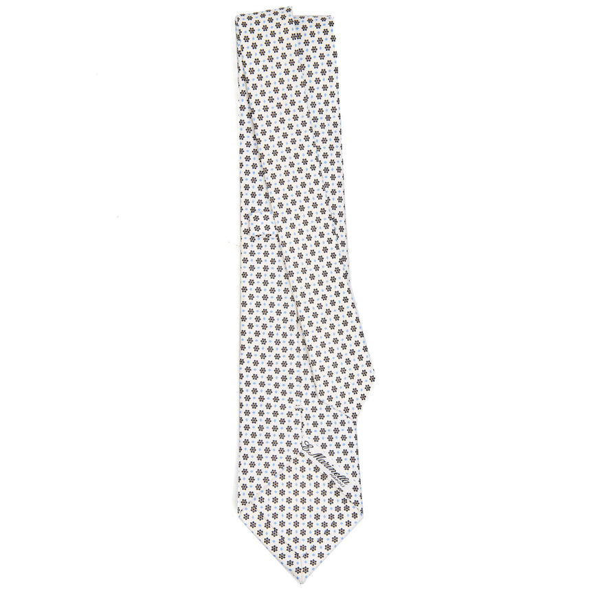 CRAVATTA SARTORIALE CLASSICA IN SETA BIANCA