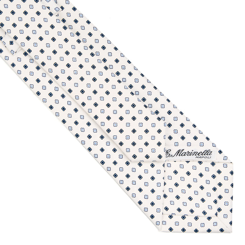 CRAVATTA SARTORIALE CLASSICA IN SETA BIANCA