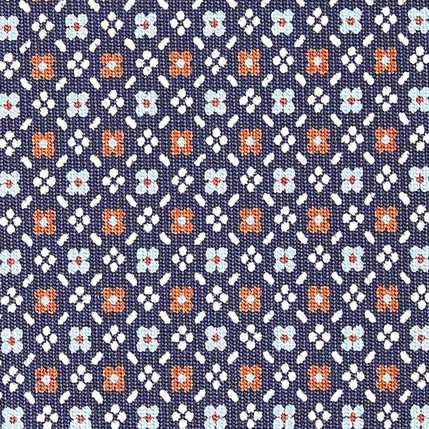 CRAVATTA SARTORIALE CLASSICA IN SETA BLU SCURO