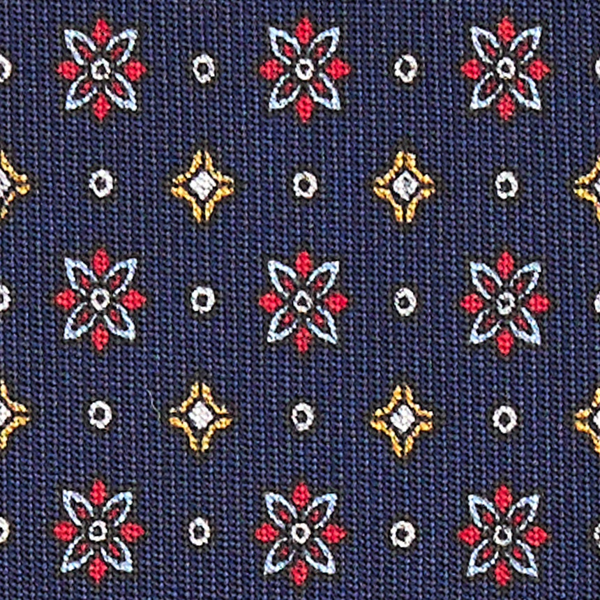 CRAVATTA SARTORIALE CLASSICA IN SETA BLU SCURO