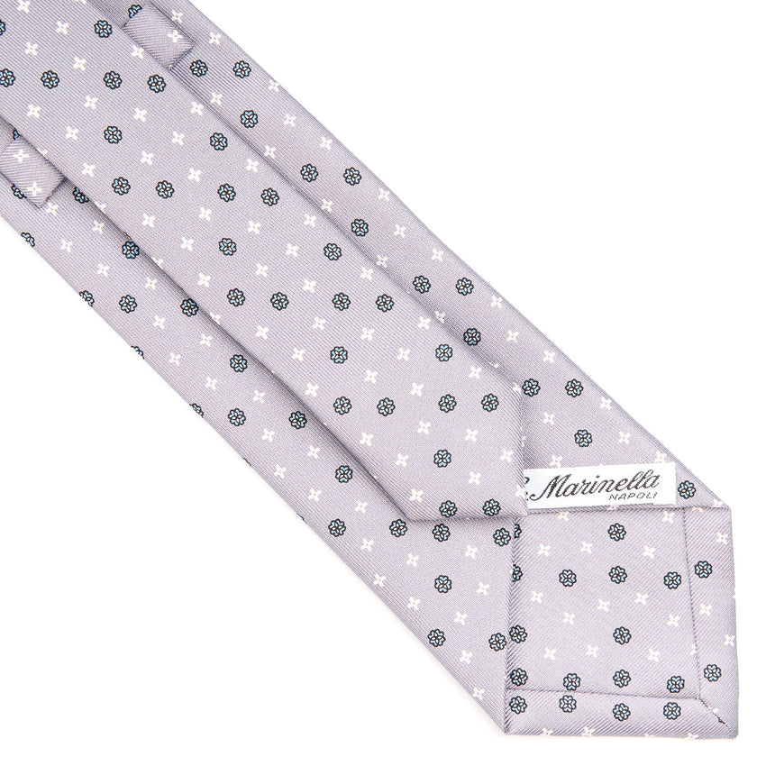LIGHT GREY SARTORIAL CLASSIC SILK TIE