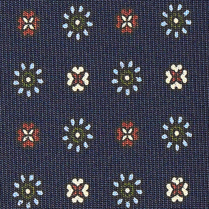 CRAVATTA SARTORIALE CLASSICA IN SETA BLU SCURO