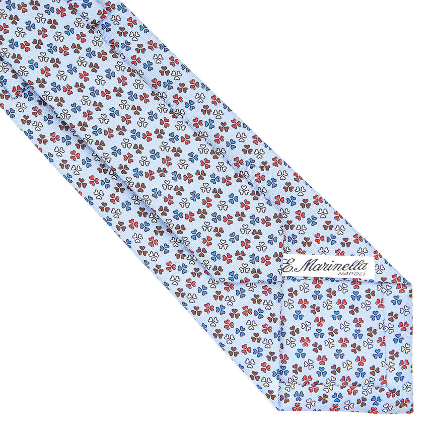 CRAVATTA SARTORIALE CLASSICA IN SETA AZZURRA