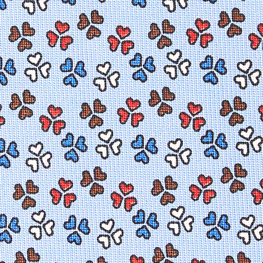 CRAVATTA SARTORIALE CLASSICA IN SETA AZZURRA