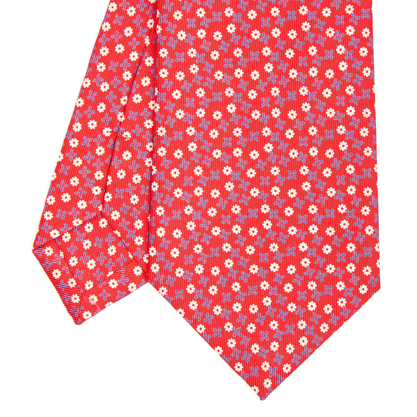 RED SARTORIAL CLASSIC SILK TIE