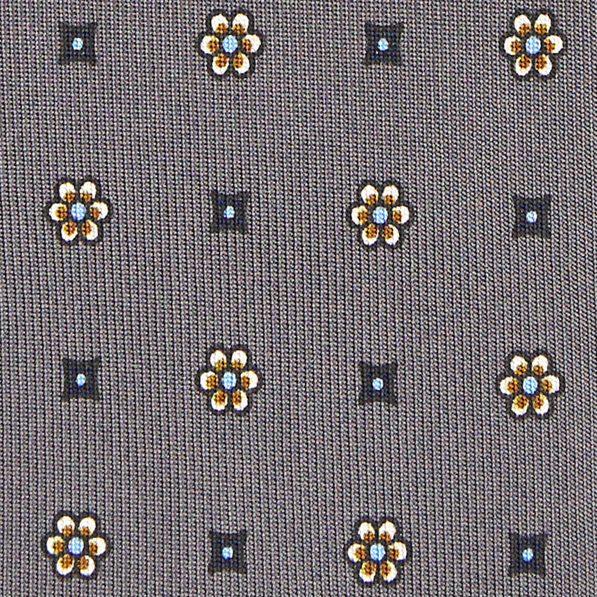 CRAVATTA SARTORIALE CLASSICA IN SETA GRIGIO SCURO