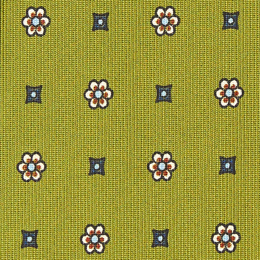 CRAVATTA SARTORIALE CLASSICA IN SETA VERDE OLIVA