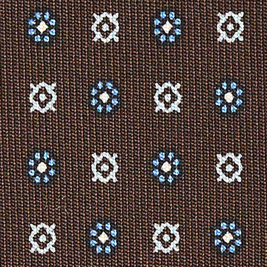 CRAVATTA SARTORIALE CLASSICA IN SETA MARRONE SCURO