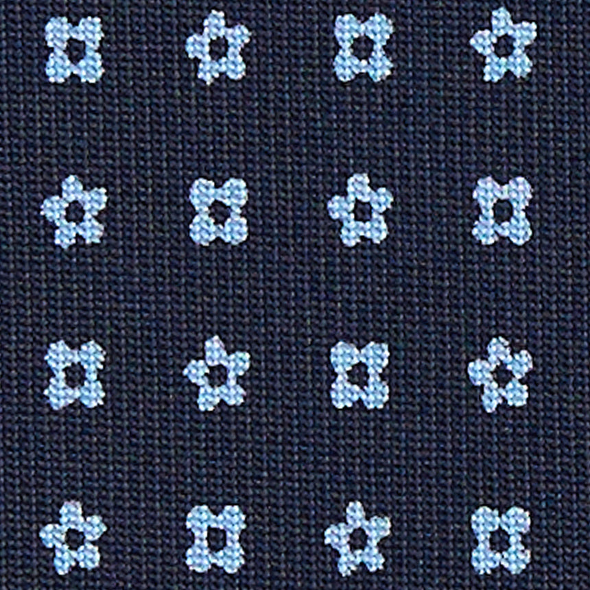 CRAVATTA SARTORIALE CLASSICA IN SETA BLU SCURO