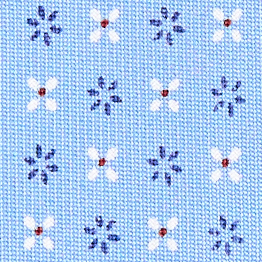 CRAVATTA SARTORIALE CLASSICA IN SETA AZZURRA