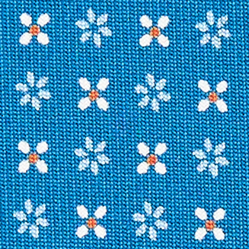 CRAVATTA SARTORIALE CLASSICA IN SETA BLU MEDIO