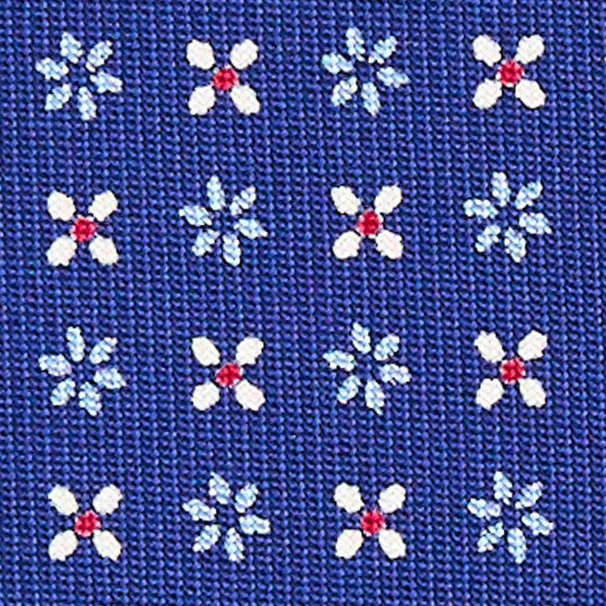 CRAVATTA SARTORIALE CLASSICA IN SETA BLU