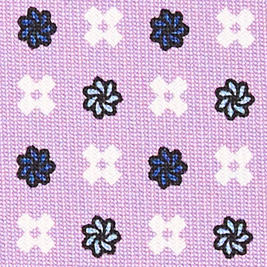 CRAVATTA SARTORIALE CLASSICA IN SETA LILLA