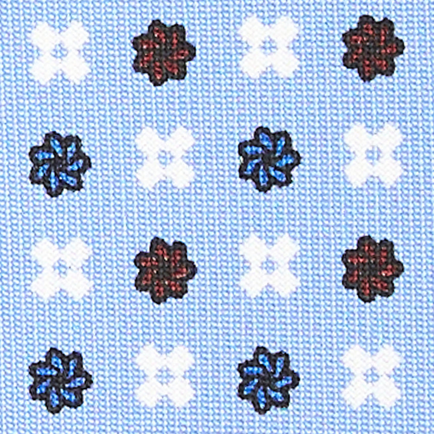 CRAVATTA SARTORIALE CLASSICA IN SETA AZZURRA